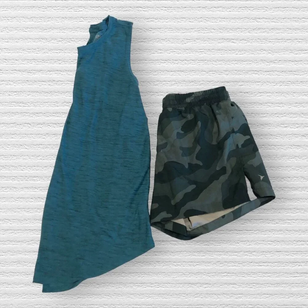Old Navy Activewear Bundle XL 14-16 Camo Blue